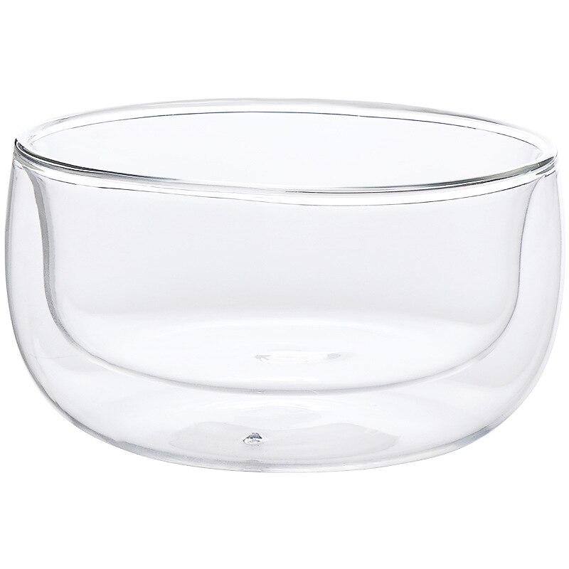 Double Layer Ironing Glass Bowl Lovely Creative Ho...