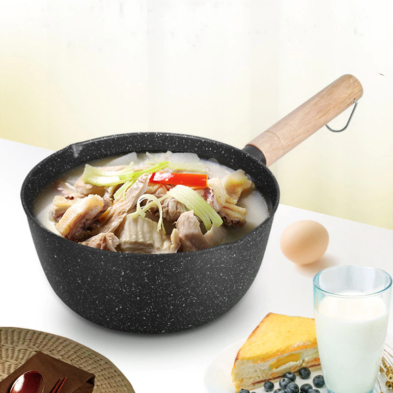 Cooking Pots and Pans Set Porridge Soup Ramen Milk Pot Non Stick  Pot Korean Breakfast Cookware Set Japanese Kitchen Utensils