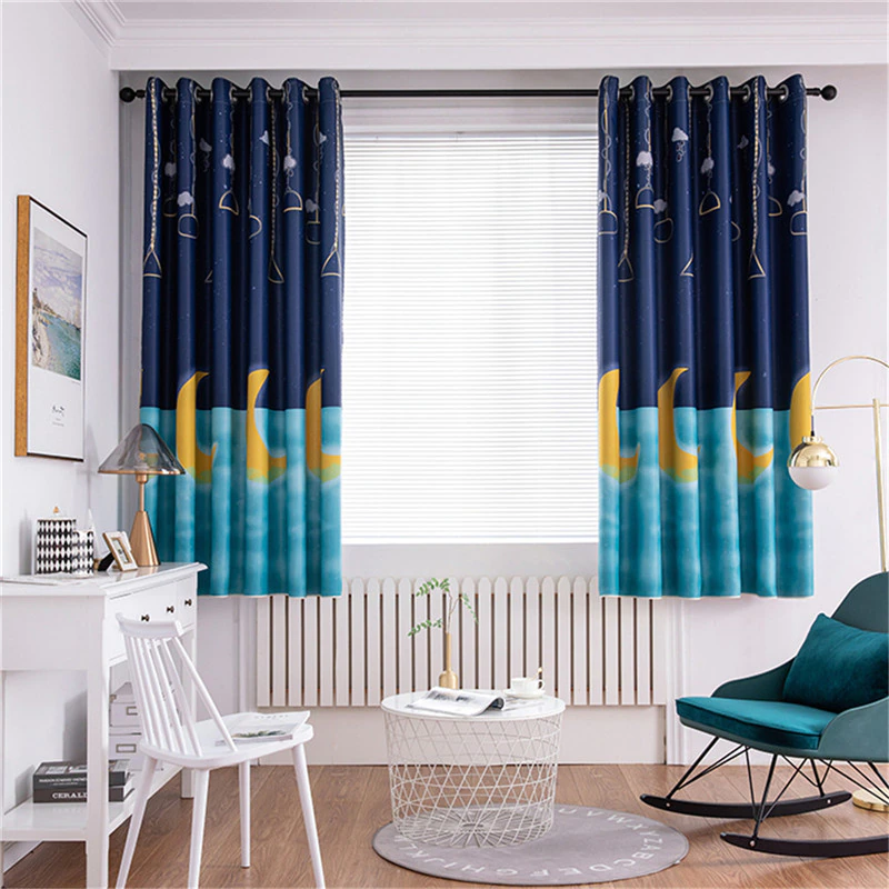 1 Panel Printing Blackout Curtains For Bedroom Living Room Curtain Adult Kid Room Curtain Home Decor Curtains Home Accessories