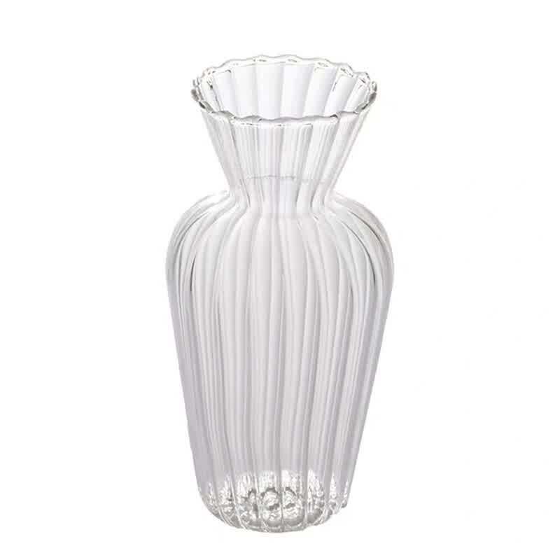 Transparent Flower Vase Borosilicate Glass Hydropo...