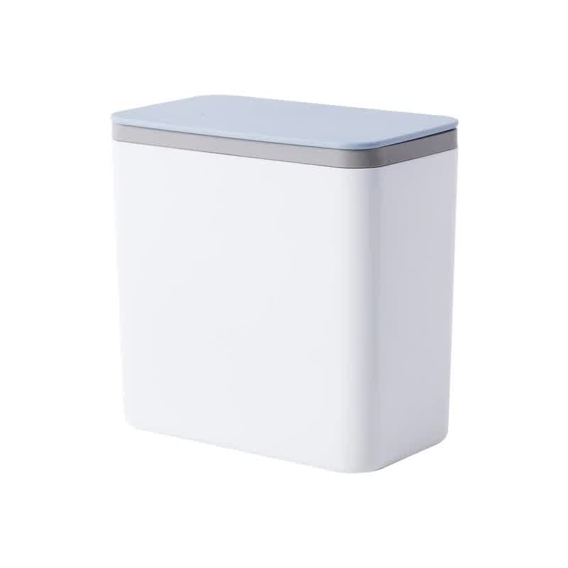 Square Mini Bucket Small Waste Bin Desktop Garbage Basket Home Table Plastic Office Supplies Trash Can Dustbin Sundries Barrel