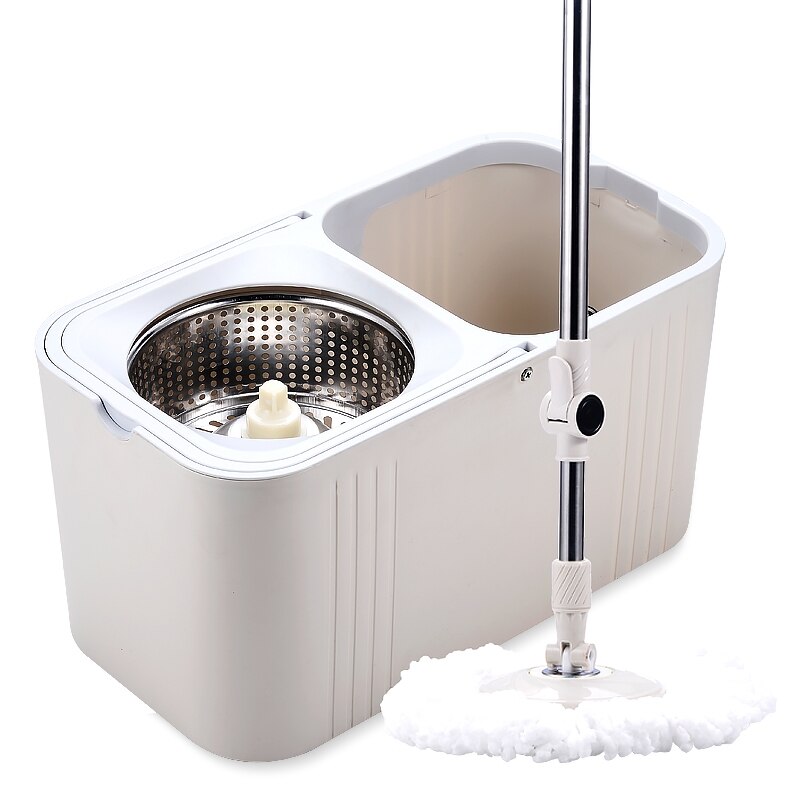 Rotary mop bucket double drive home hand wash good God drag hand pressure pier cloth tow barrel thickening