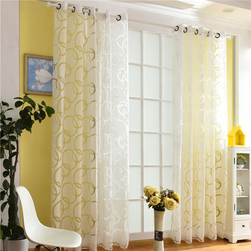 Simple Tulle Curtains Blakcout Curtains Black And Gray Curtains For Living Room Bedroom White Tulle Curtains