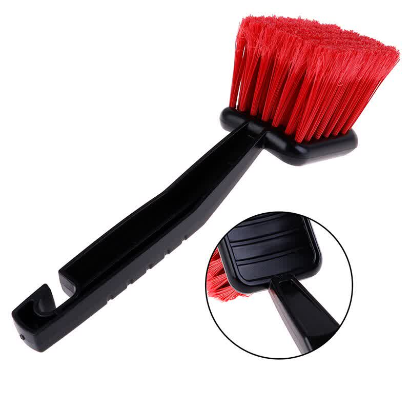 Car Wheel Brush Tire Cleaner with Red Bristle + Bl...