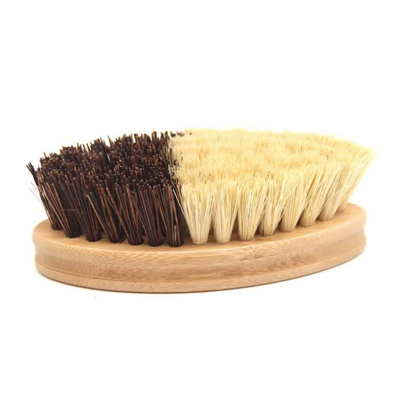 Bamboo Sisal Coarse Brown Brush Oval Vegetable and...