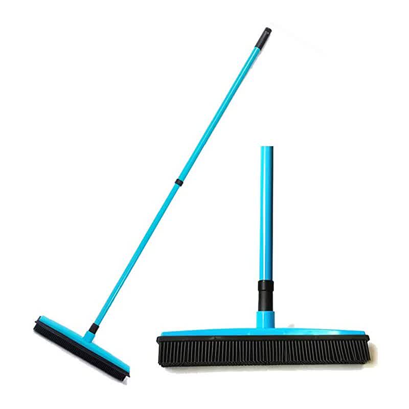 Hot Sale Multifunctional Telescopic No-Water Washing Broom Rubber Pet Hair Removal Brush Home Floor Carpet Broom Carpet