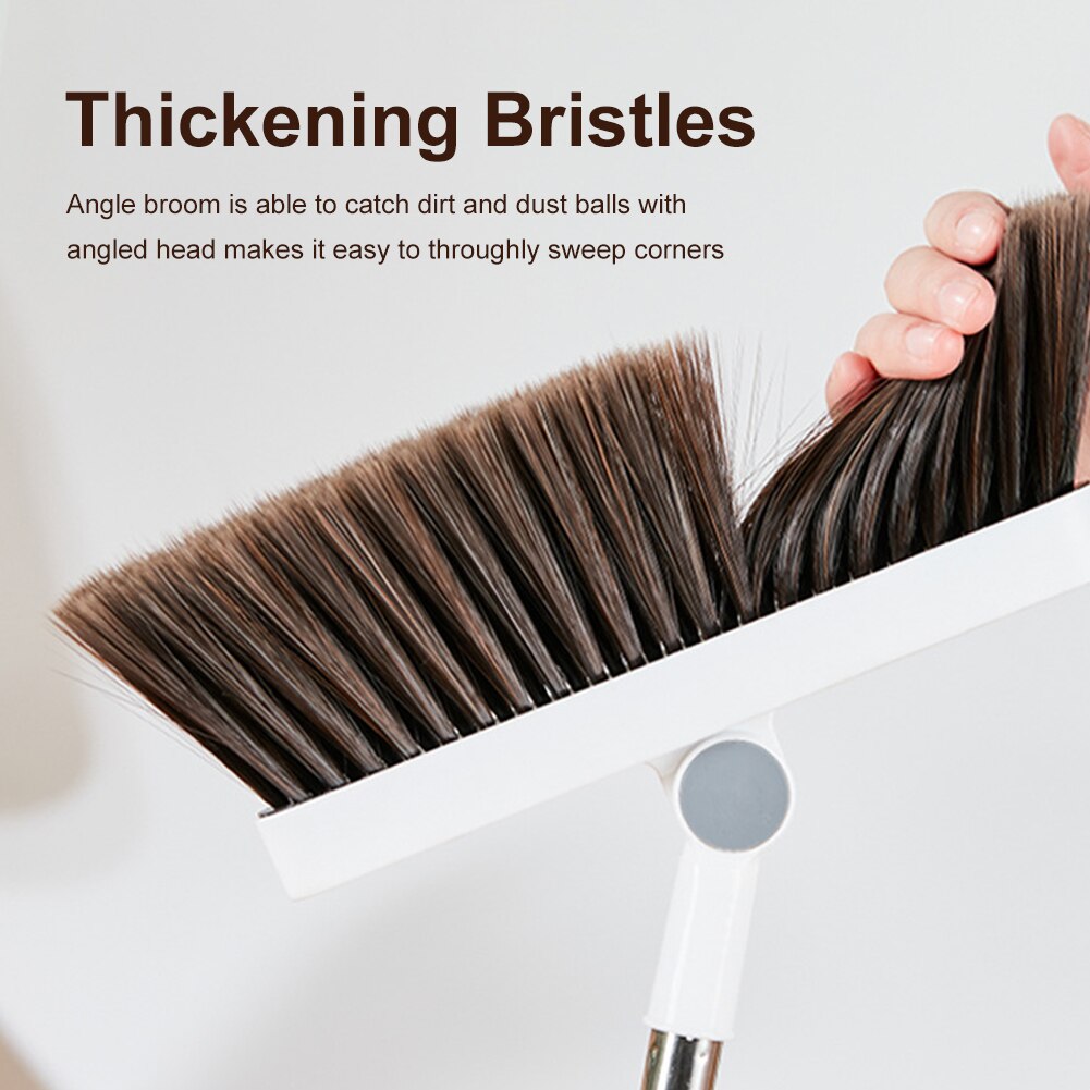 Floor Brush Soft Bristles Detachable Handle 180 Degrees Rotation Cleaner Ergonomic Sweeping Cleaning Broom Bathroom Indoor
