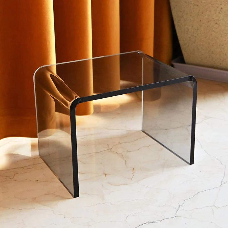 Home Acrylic Stool Household Small Bench Shoe Low Stool Transparent Ins Light Luxury Plastic Stools meuble 스툴의자