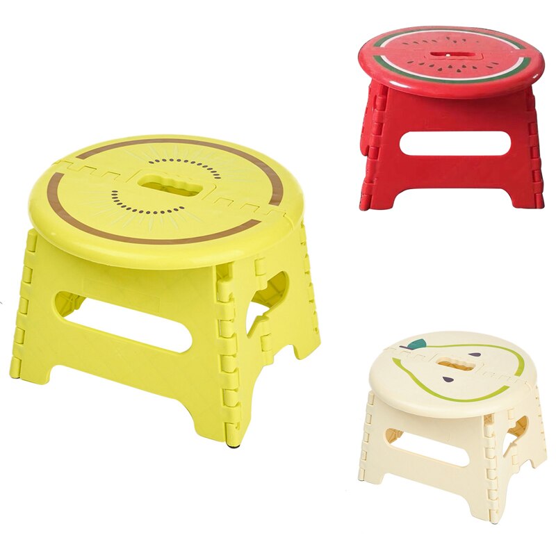 Folding Stool Plastic Portable Non-Slip Family Adult Children Small Chair Outdoor Portable Thick Maza Small Bench