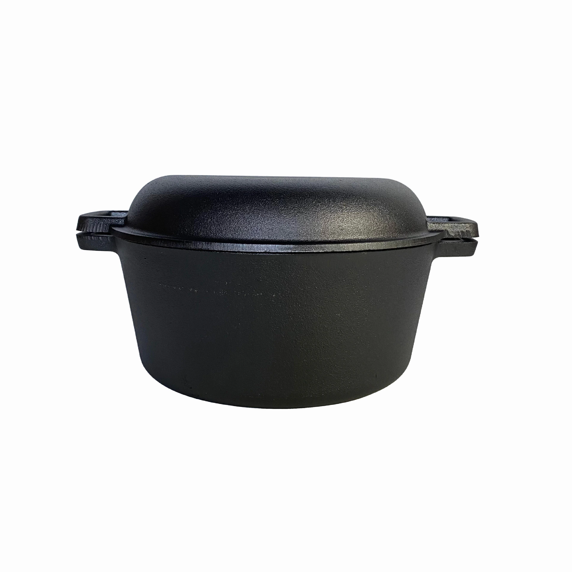 Cooking Pots 2 in 1 Seasoned Cast Iron Double Dutch Oven Combo Cooker for High Quality Cast Iron Home Kitchen Cookware