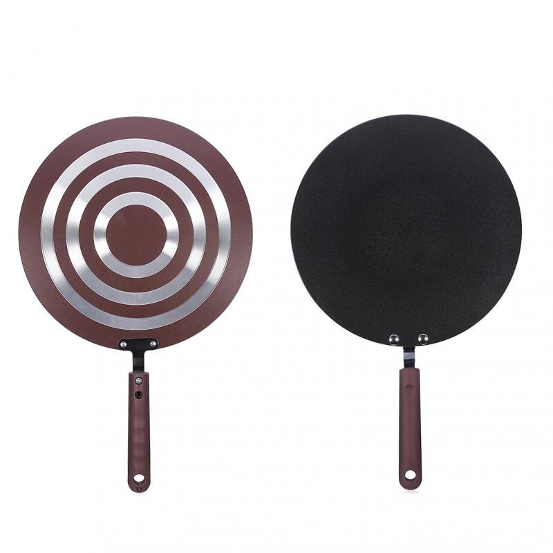 Frying Pan Grill Egg Pancake Steak Pan Kitchen Griddle Pan Cast Iron Omelet Crepe Round Cookware Cooking Pans
