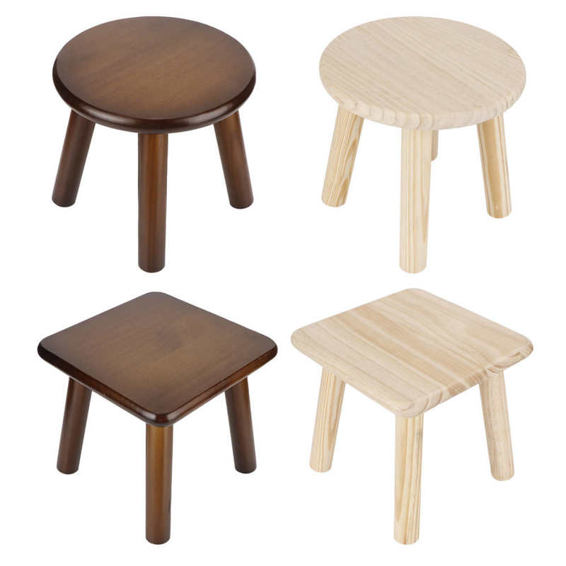 Multi Purpose Household Wood Stools Cute Small Bench Child Seat DIY Furniture Stool new