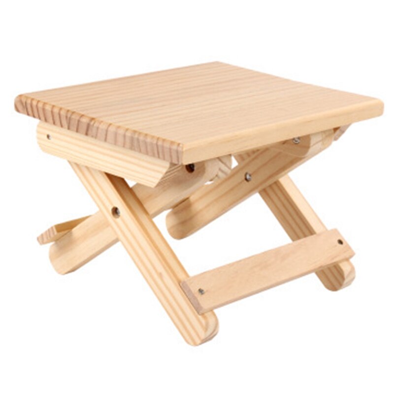 Wood Folding Stool Kids Furniture Portable Household Solid Wood Mazar Fishing Chair Small Bench Square Stool