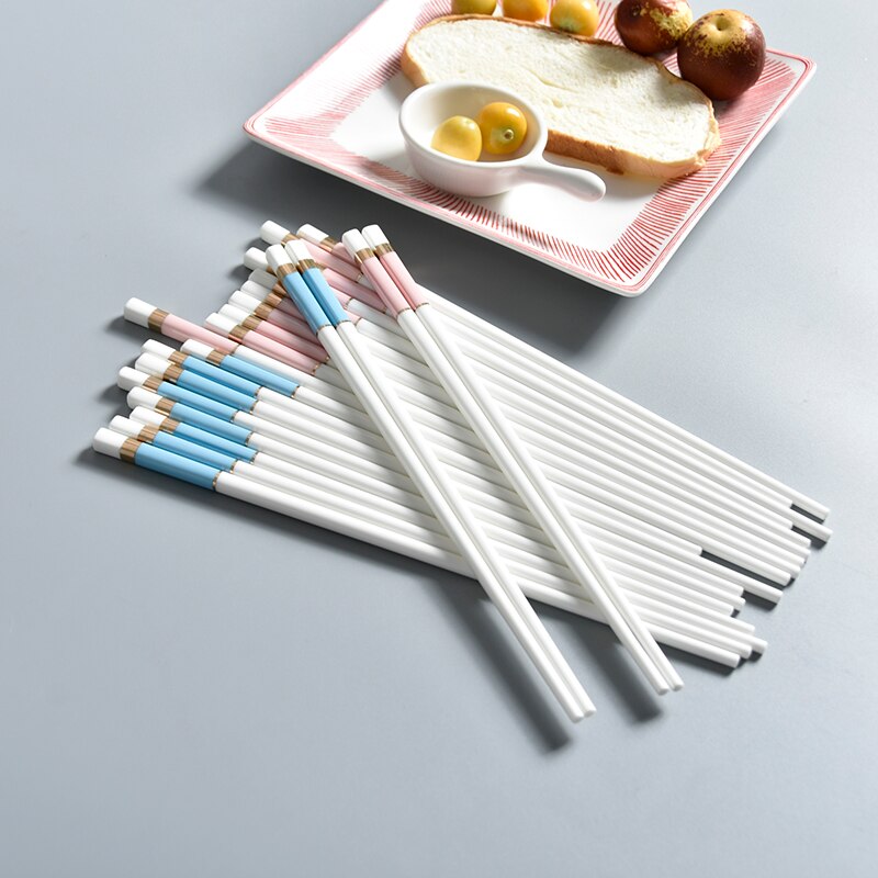 Chopsticks Nordic Ceramic Chopsticks Anti-mold Environmental Protection Tableware Kitchen Accessories
