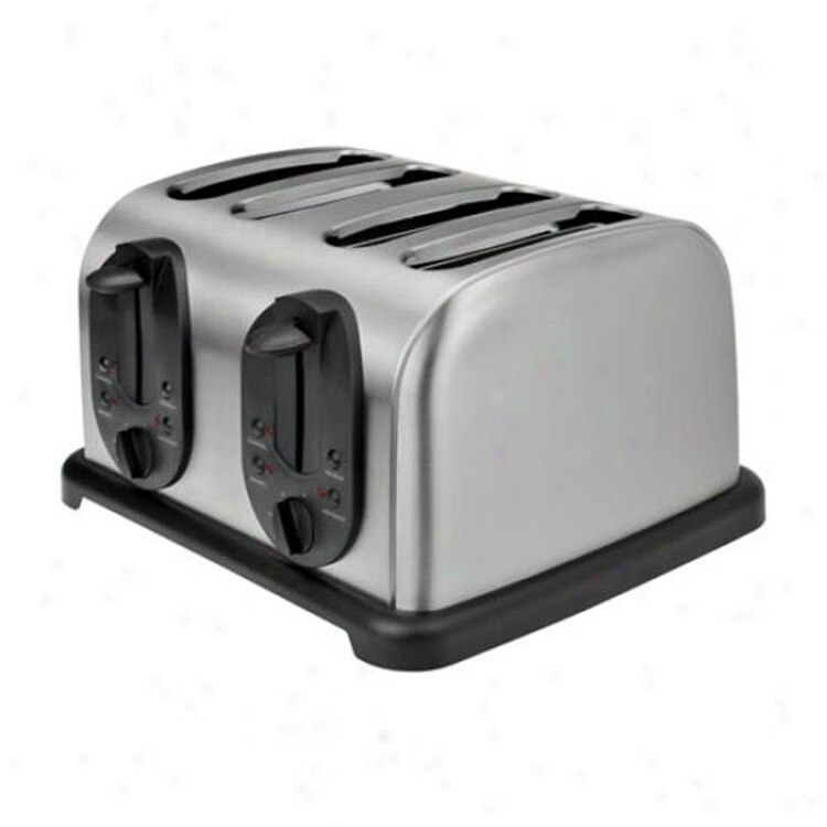 Stainless Steel Four Slice Toaster Household Bread...