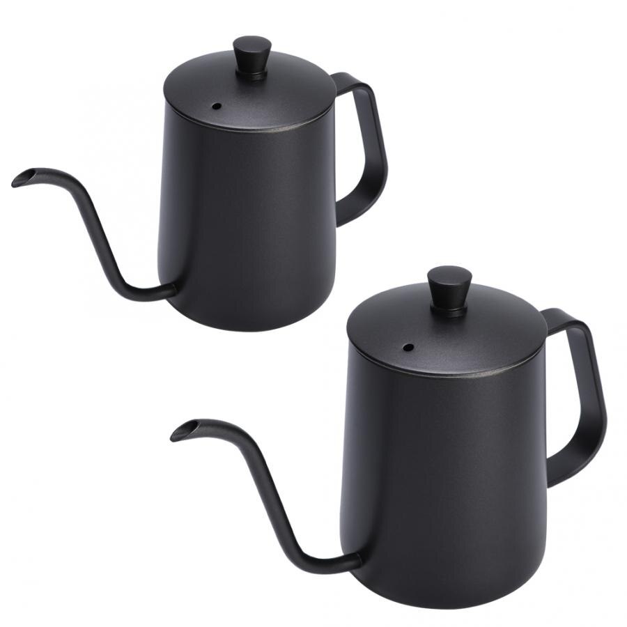 Stainless Steel Teapot Long Narrow Spout Drip Kettle Gooseneck Pour Coffee Drip Kettle Tea Pot Indoor Coffee Pot