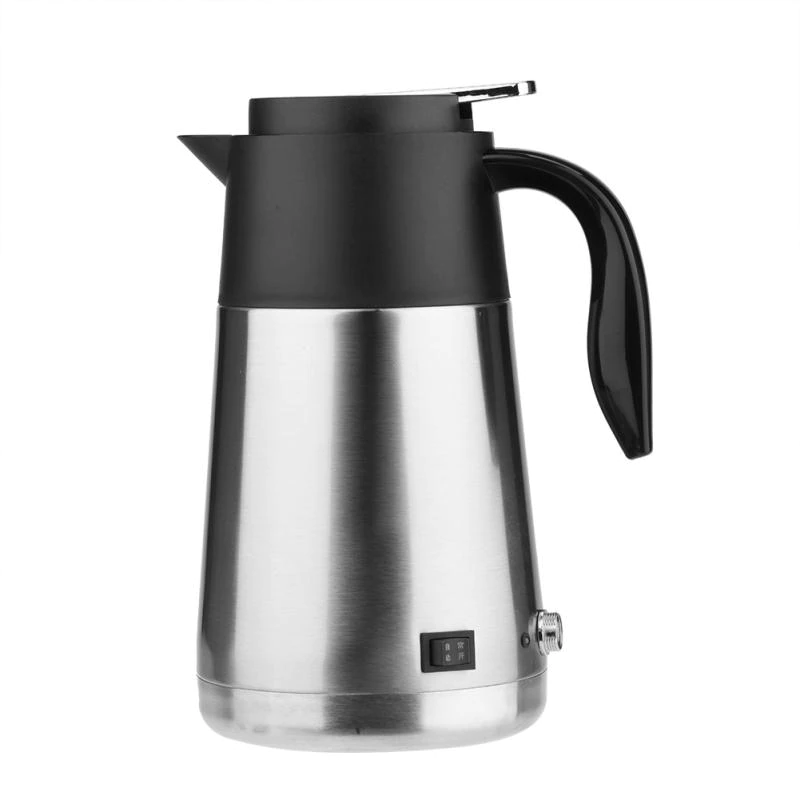 Car Kettle Stainless Steel Electric Heating Cup Boiling water Bottle Car Truck Kettle Water Heater for Travel