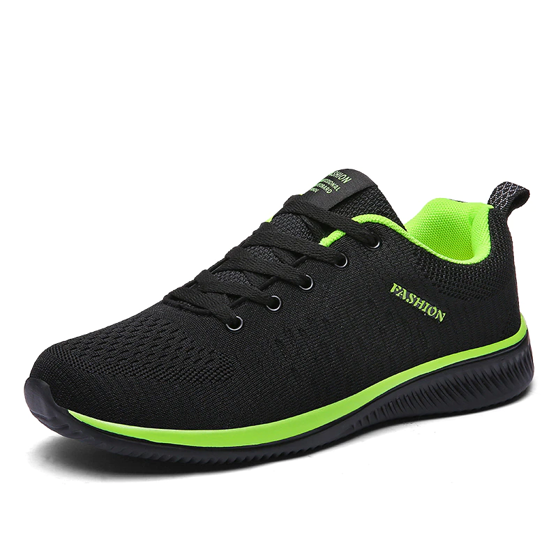 Man Breathable Sports Shoes Male Vulcanize Mesh Slip- Flat-Soled Walking Sneakers Men Casual Lace-up Shoes Mens Shoes