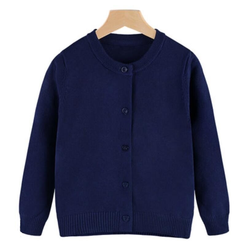Teenager Clothes School Boys Girls Cardigan Knitted Sweater Children Cardigans Toddler Sweater Long Sleeve Kids Jacket Coat