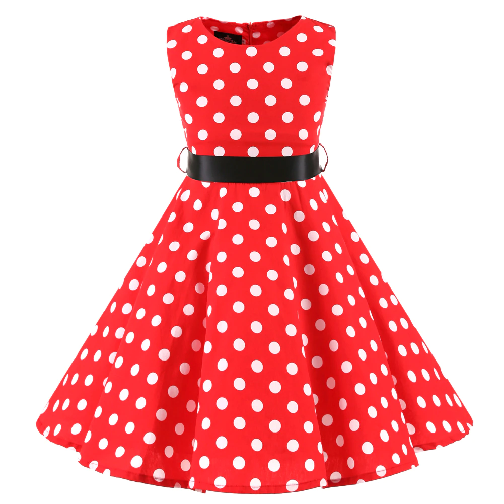 Kids Midi Party Casual Strawberry Flower Summer Ch...