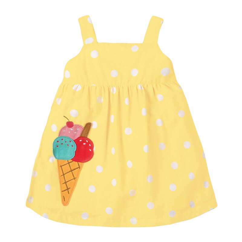 Children’s Clothes Girl Summer Dress Lovely Ice-cream Dress Casual Cotton vestidos for Kids