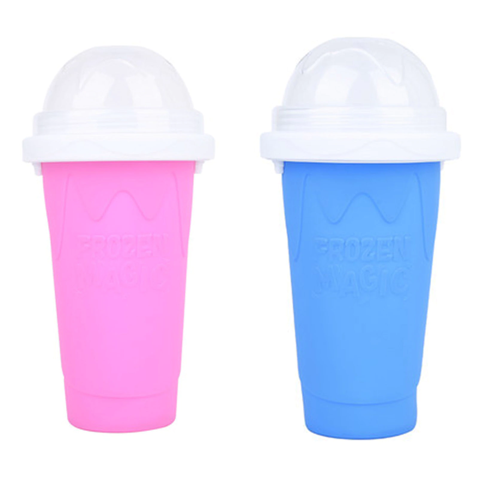 Smoothie Cup Pinch Cups Frozen Magic Squeeze Cup Cooling Maker Cup Freeze Mug Milkshake Tools Protable Smoothie Mug