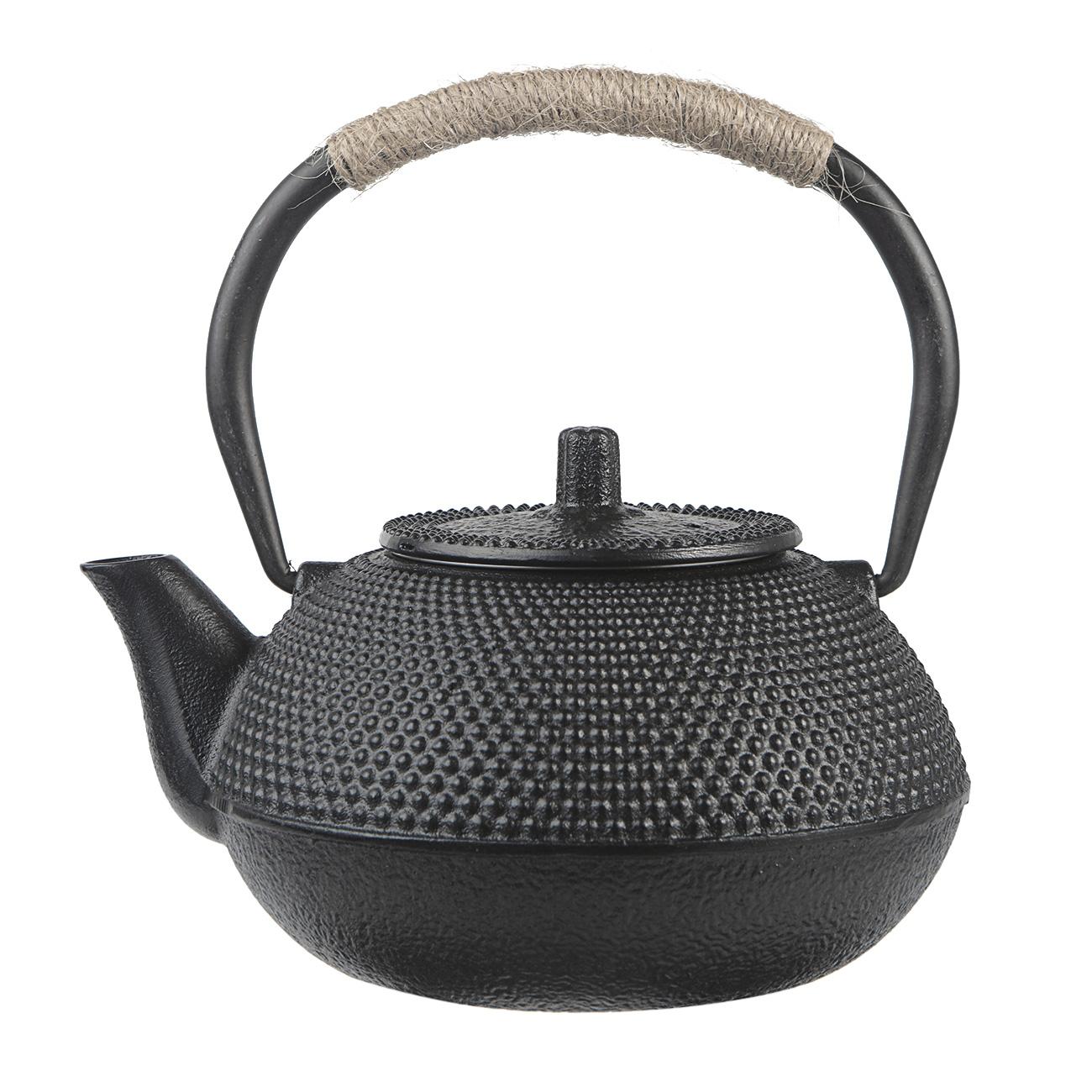 Tea Kettle Antique Cast Iron Teapot For Boiling Wa...