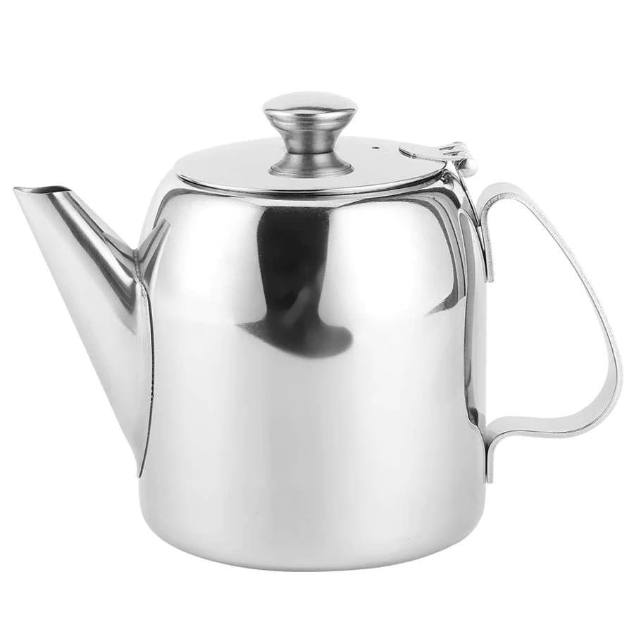 Coffee Pot Teapot Stainless Steel Kettle Cold Water Jug Short Spout for Hotel Restaurant Teapots Home Cooker Tools