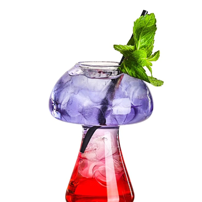 Mushroom Cocktail Glass Molecular Gastronomy Bar Rectification Bartender Special Beer Wine Goblet