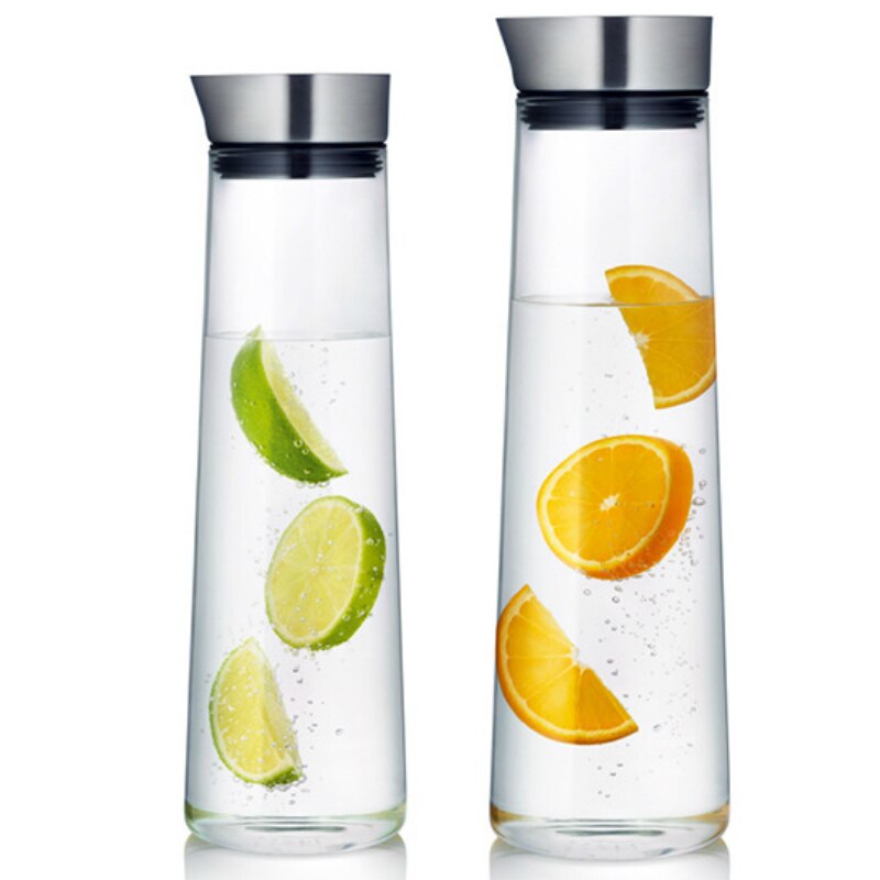 Lemonade Cold Soft Drink ice Water Dispenser Glass Jug Kettle