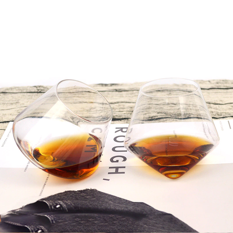 Crystal Wine Beer Glass Cup Wide Belly Whiskey Glass Drinking Tumbler Cocktail Wine Glass Whisky Brandy Cups