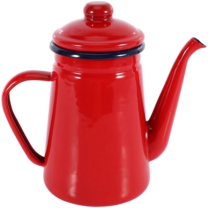 Enamel Coffee Pot Hand Tea Kettle Induction Cooker Gas Stove Universal