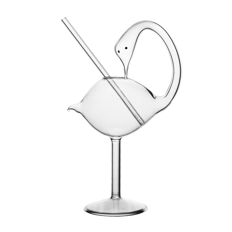Swan Shape Cocktail Glass Wine Glass Water Cup For Restaurants Bar Part