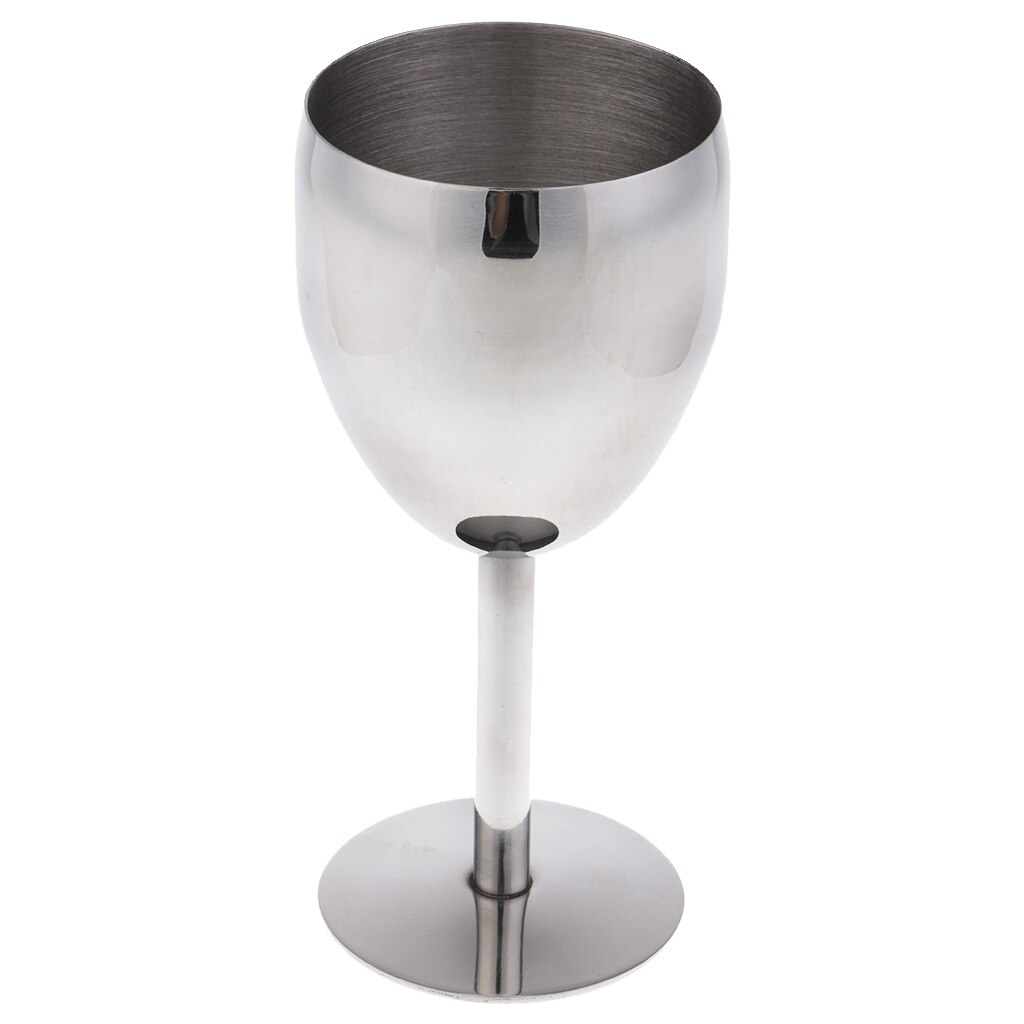 Stainless Steel Red Wine Glass Champagne Goblet Cu...