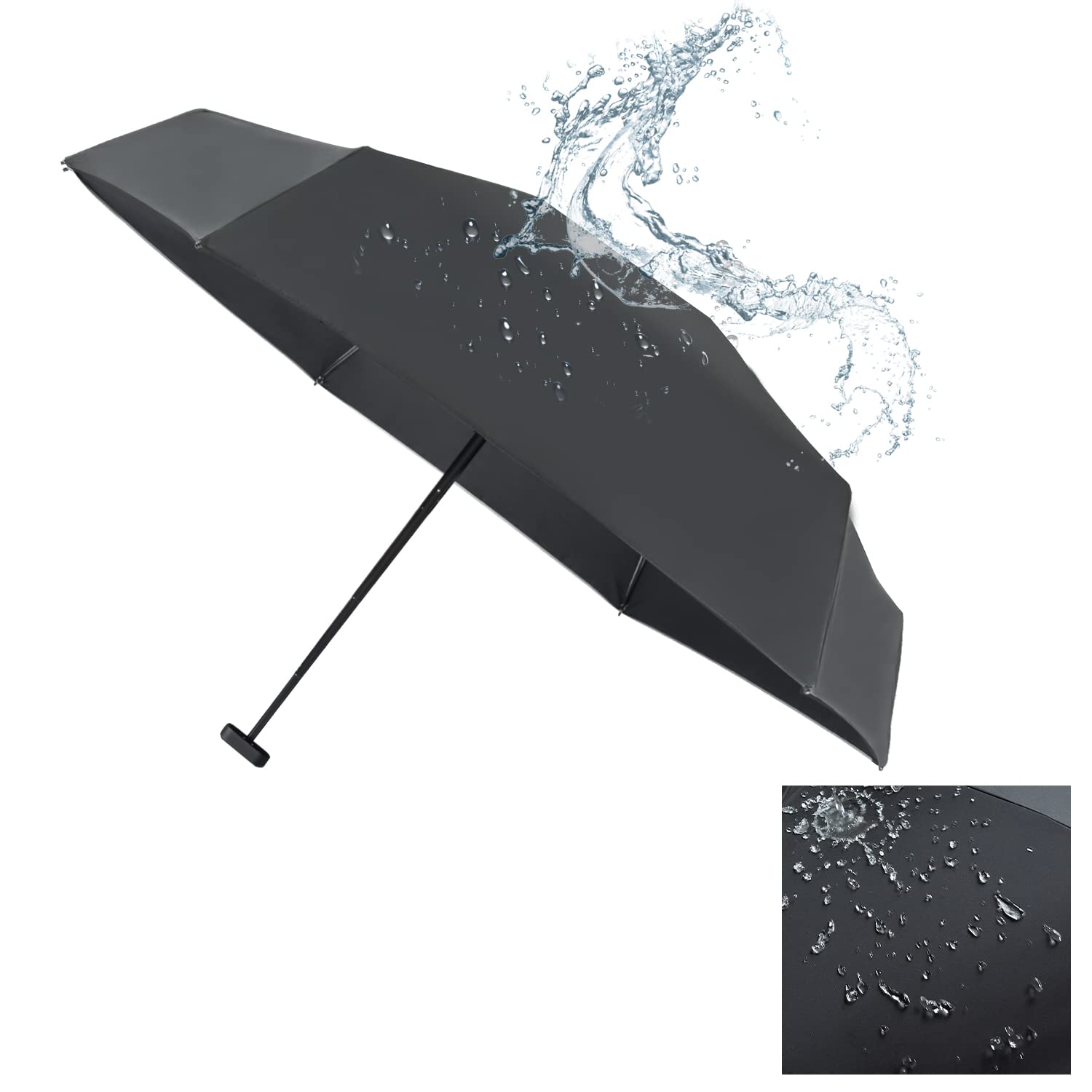 Mini Umbrella Lightweight Rain Folding Fully Automatic Sun Umbrellas Small Size Protable Pocket Travel Parasol Women Girls