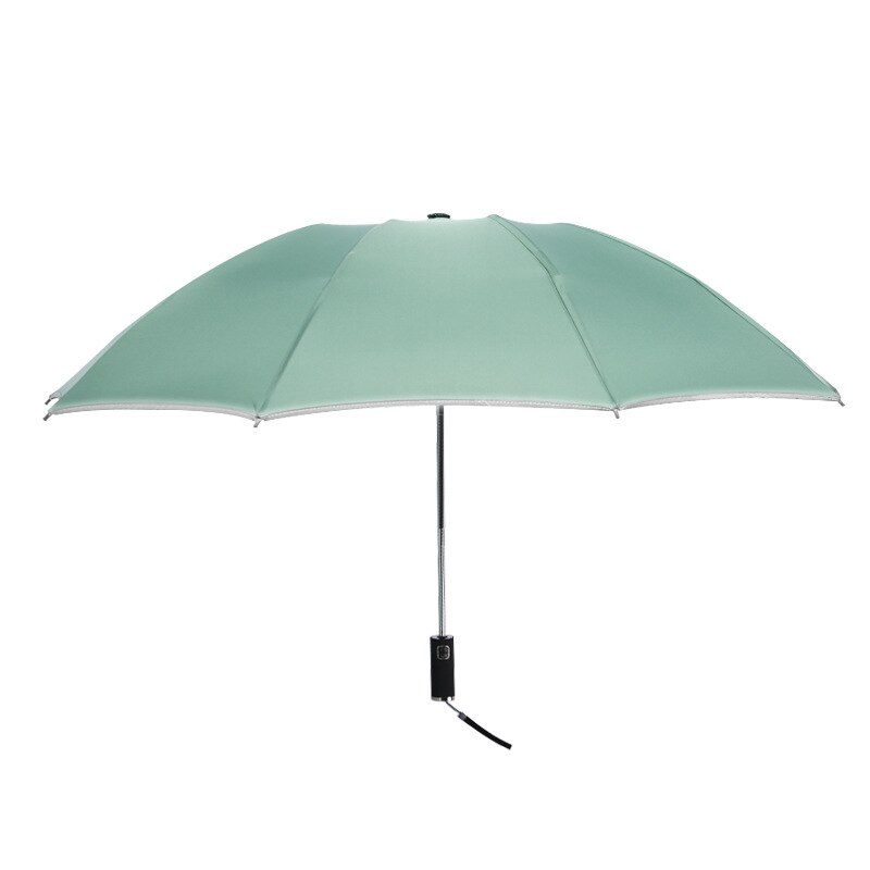 Reflective Automatic Ten-bones Three-fold Reverse Umbrella for Men and Women 210T Bashing Cloth 105cm Diameter Umbrella Surface
