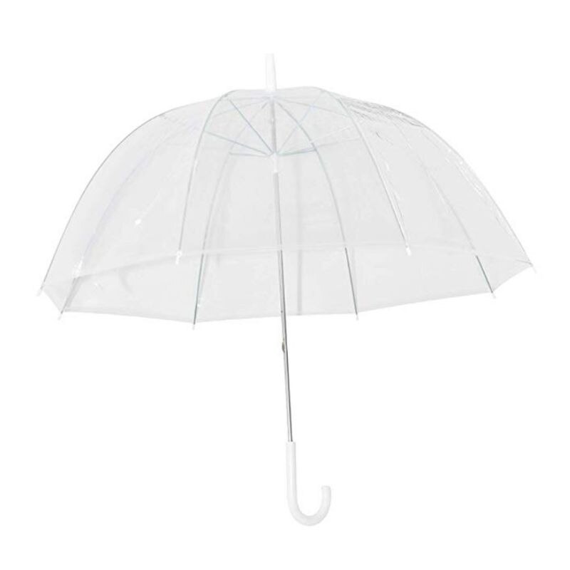 Fashion Transparent Clear Bubble Dome Shape Umbrella Outdoor Windproof Umbrellas Princess Weeding Decoration