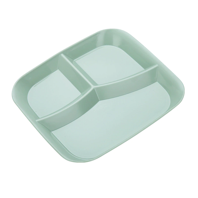 3-Grid Plates Dinner Plates Set Dinnerware Compartment Plate Serving Dishes Salad Kitchen Eco-friendly Tableware Dishwasher safe