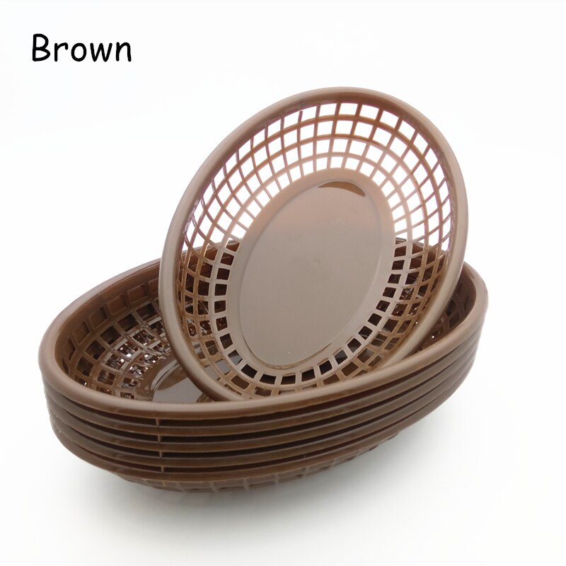 Plastic Basket French Fries Plate Snack Dishes Nontoxic Oval Kep Fast Food Tray Restaurant Bar Chips Hamperquot