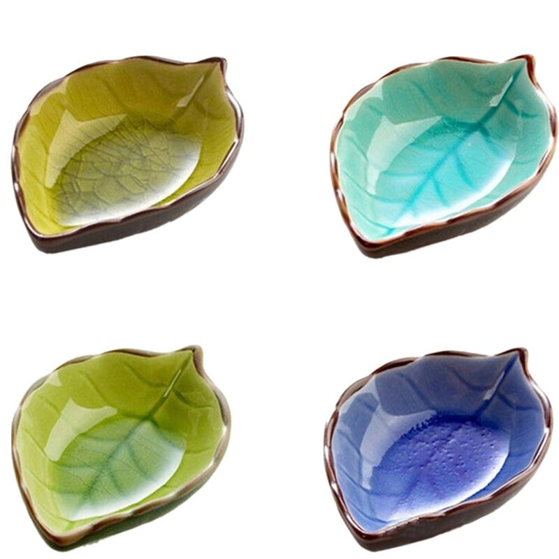 Handcraft Creative Leaves Ceramic Plates Japanese ...