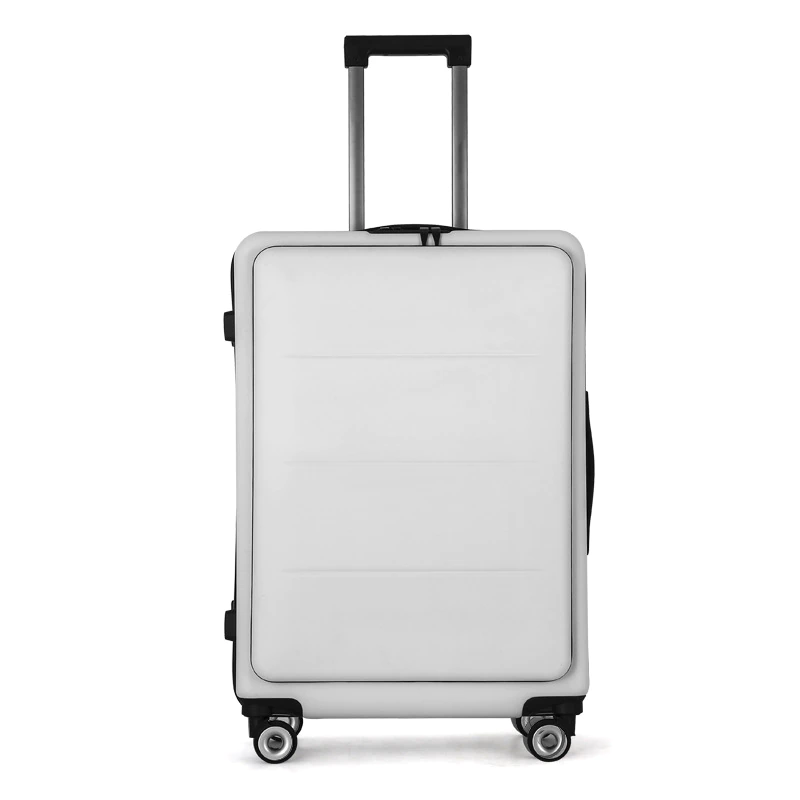 New Fashion Luggage Front Pocket Rolling Luggage Trolley Password Box Boarding Suitcase Travel Bag Trunk
