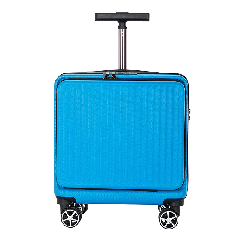 Trolley luggage Business travel suitcase spinner wheels carry on rolling luggage with laptop bag Front opening case box