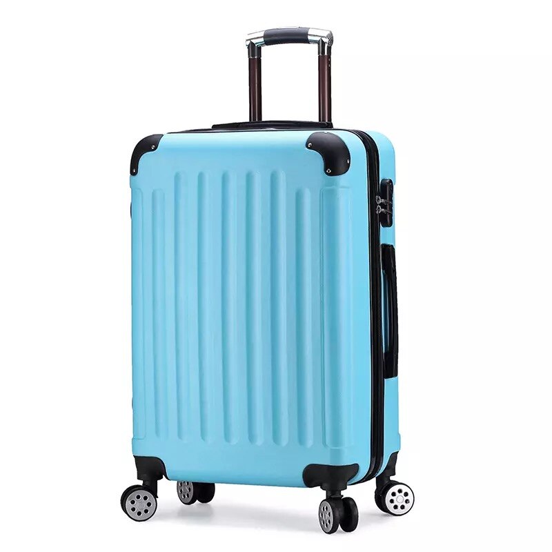 ABS suitcase on wheels Women fashion travel luggage Cabin trolley box men rolling luggage carry-ons rode suitcase