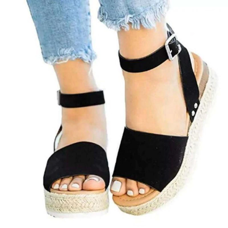 Summer New Shoes Womens Sandals Students Flat Plat...