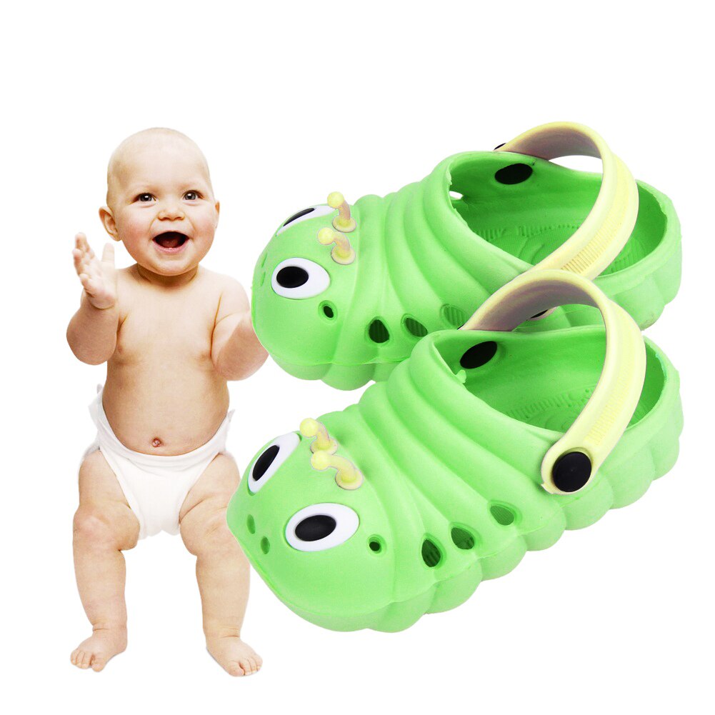 Cute Cartoon Caterpillar Summer Sandals Non-Slip Boy Girl Hole Slippers Lovely Baby Toddler Beach Garden Shoes gifts for kids