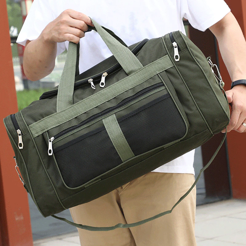 Hot Men Outdoor Waterproof Sports Gym Bag Leisure Yoga Fitness Shoulder Bag Large Capacity Nylon Portable Travel Bag