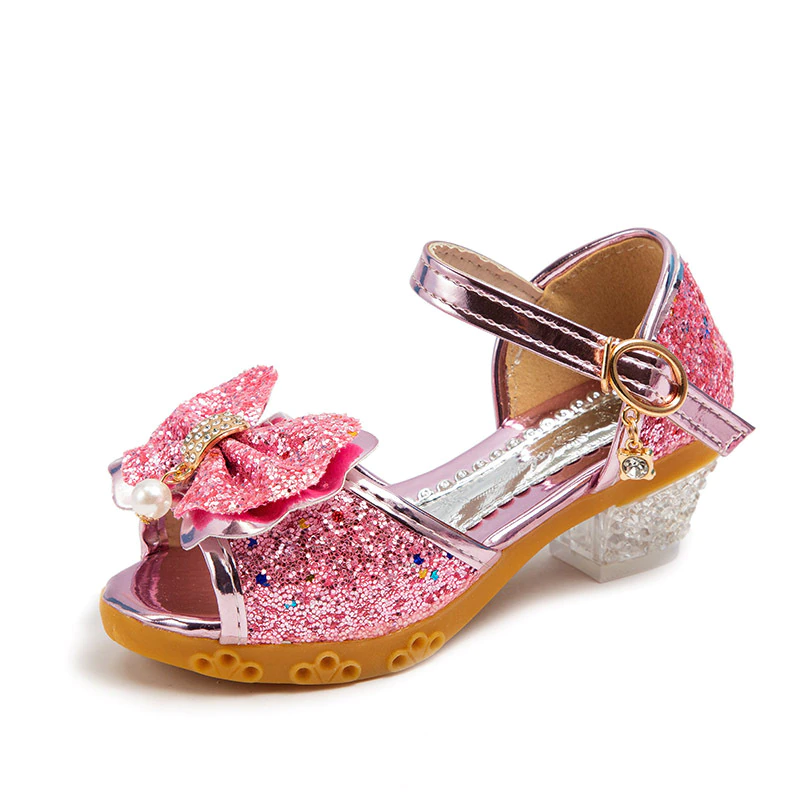 Summer Children Girls Butterfly Crystal Sandals Ki...