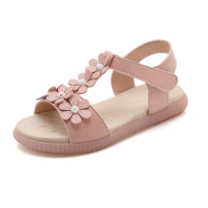 Girls Sandals New Children Fashion Flower Soft Bot...