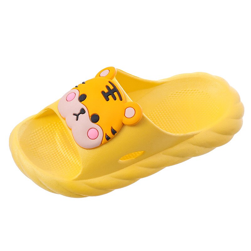 Boys Girls Bath Room Eva Shoes Cartoon Tiger Slipp...