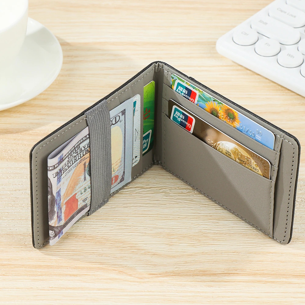 New Fashion PU Leather Men Wallet With Credit Card Holders Small Money Purses Dollar Slim Purse New Design Money Wallet